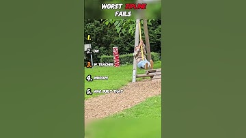 Top 5 Worst Zipline Fails😱(Pt.3) #zipline #fails