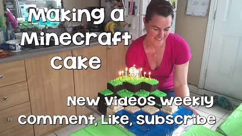 How To Make A Minecraft Cake, A Tutorial