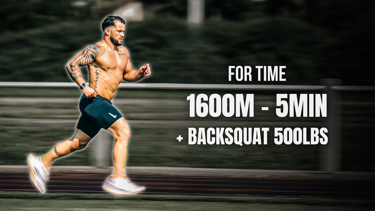 1 Mile (1600m) en 5min + Backsquat 500lbs (227kg) : le tout en 13min31 ...