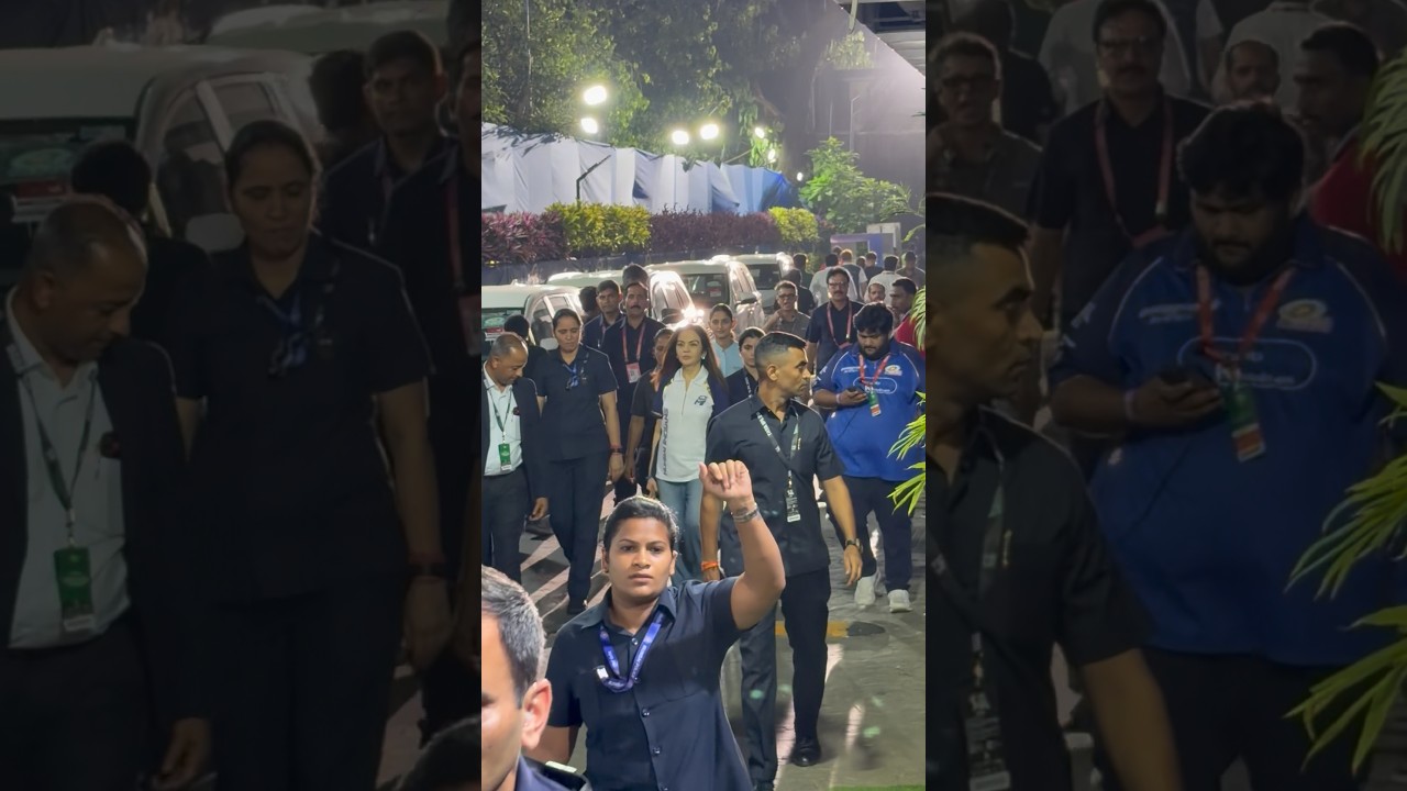 Nita Ambani with her security