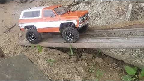 Trx4 Blazer Duratrax deep woods Maiden SCALE ADVENTURE PARK Course Run Amazing feats