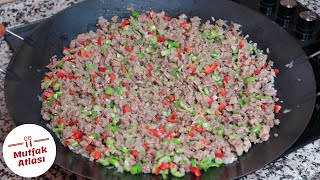 Рецепт жареного мяса с овощами | Турецкая кухня