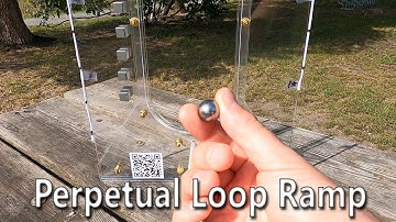 Truth: Perpetual Loop Ramp, magnetic ball runs over the sticky point and loops and loops constantly.