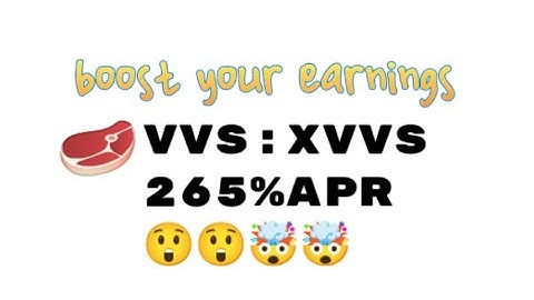 How to stake VVS for xVVS tutorial.
