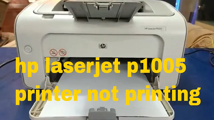 hp laserjet p1005 printer not printing