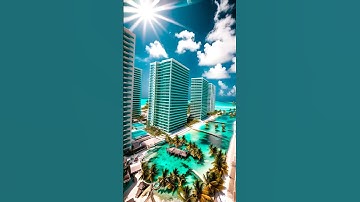 Beautiful tropical city created by ai | ai video editing #aivideoeditingapp #aivideoshorts