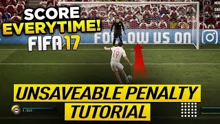 FIFA 17 UNSAVEABLE PENALTY TUTORIAL -  HOW TO SCORE PENALTIES EVERY TIME - SECRET TIPS & TRICKS