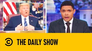 Trump Caught On A Hot Mic Before Coronavirus Address | The Daily Show With Trevor Noah