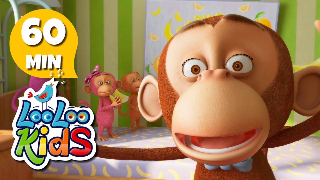 Five Little Monkeys   THE BEST Songs for Children  LooLoo Kids