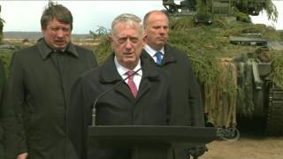 Mattis, Baltic Defense Leaders Speak to Reporters