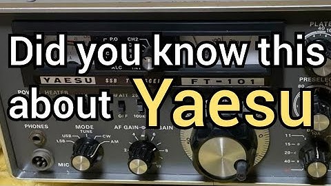 #yaesu - Did you know this?