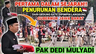 FIRST TIME IN HISTORY: FLAG LOWERING CEREMONY AT GEDUNG SATE LED DIRECTLY BY MR. DEDI MULYADI