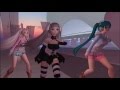 初音ミクさんのウインク・トランジ・スターを三人で踊ったよ