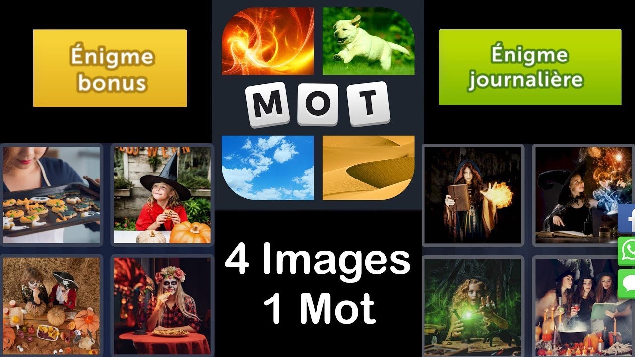 4 Images 1 Mot Halloween 16/10/2019 Octobre 2019 Énigme