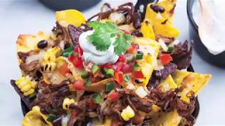 Slow Cooker Shredded Beef Nachos
