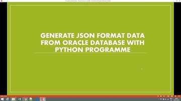 Convert Oracle Data to JSON Format