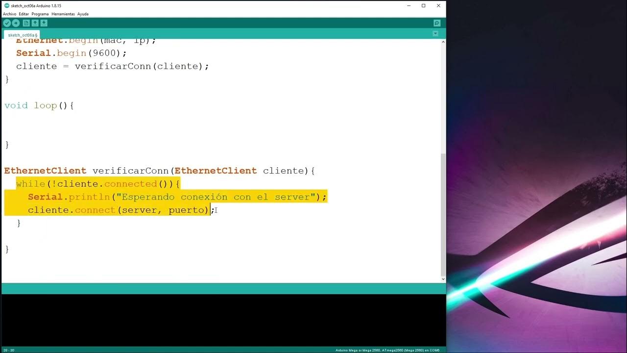Servidor multi cliente Python + Arduino Parte 2 - YouTube