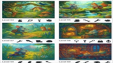 Hidden Objects Game | Levels 53 to 60 Complete Walkthrough | Find All Items