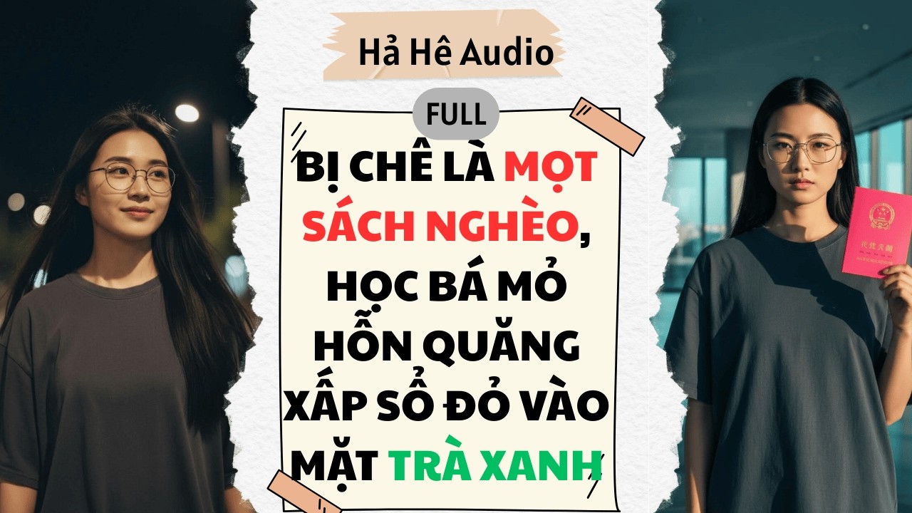 Full Audio | BỊ CHÊ LÀ MỌT SÁCH NGHÈO, HỌC BÁ MỎ HỖN QUĂNG XẤP SỔ ĐỎ VÀO MẶT TRÀ XANH | Hả Hê Audio