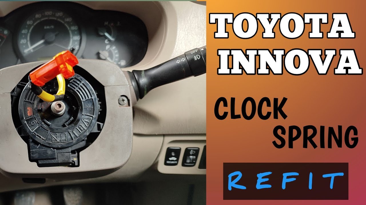 Toyota Innova Air Bag Clock Spring Refix || malayalam - YouTube