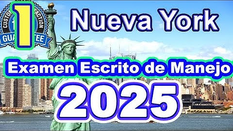 Preguntas Del Examen De Manejo De New York 2025 | New York Prueba Escrita del DMV  en Español