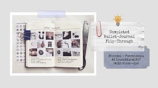 Completed Minimal Bullet Journal Flip-Through: A6 Leuchtturm1917 (#4)