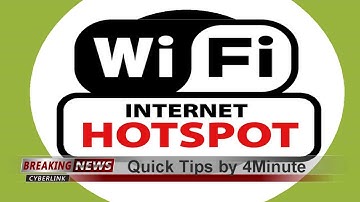 4Minute - Quick Tip :Turn a Windows 8 PC into a Hot Spot