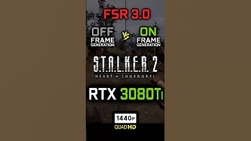 S.T.A.L.K.E.R. 2 - FSR 3 - Frame Generation OFF vs ON | RTX 3080 Ti | 1440p