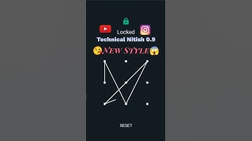 😱New Style Pattern Lock 🔒🔐||#viral #viral #style #trending #nitishnigam #lock #youtube #shorts#short