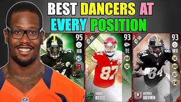 BEST DANCERS AT EVERY POSITION! Madden 17 Ultimate Team Squad Builder