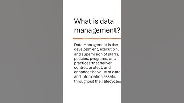 CDMP CERTIFICATION - DAMA Chapter 1