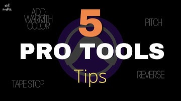 5 Pro Tools Beginner Tips * Tape Stop * Heat