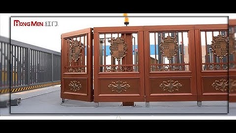 Cửa Xoay GÓC 90 Thông Minh CMZ66 - Cổng Trượt Cung Tròn