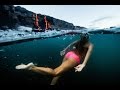 Alison teal swims during hawaii volcanic eruption