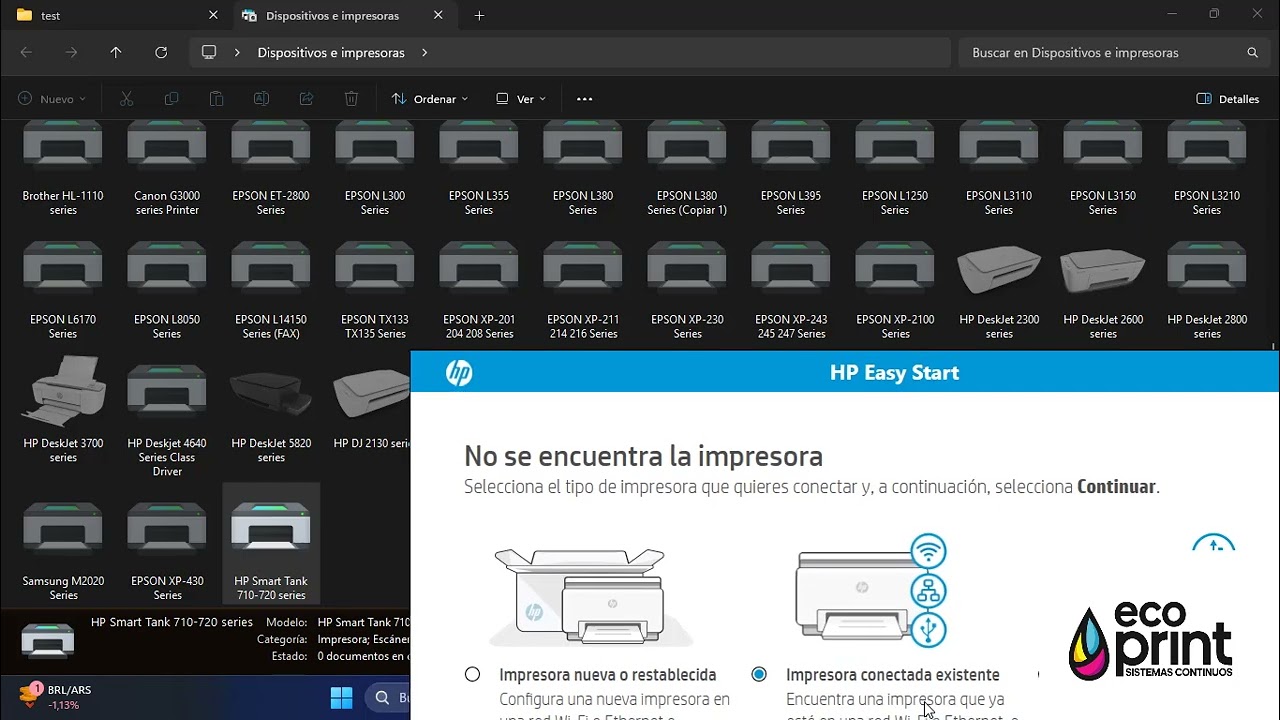 Tutorial instalar impresora HP smart tank 720
