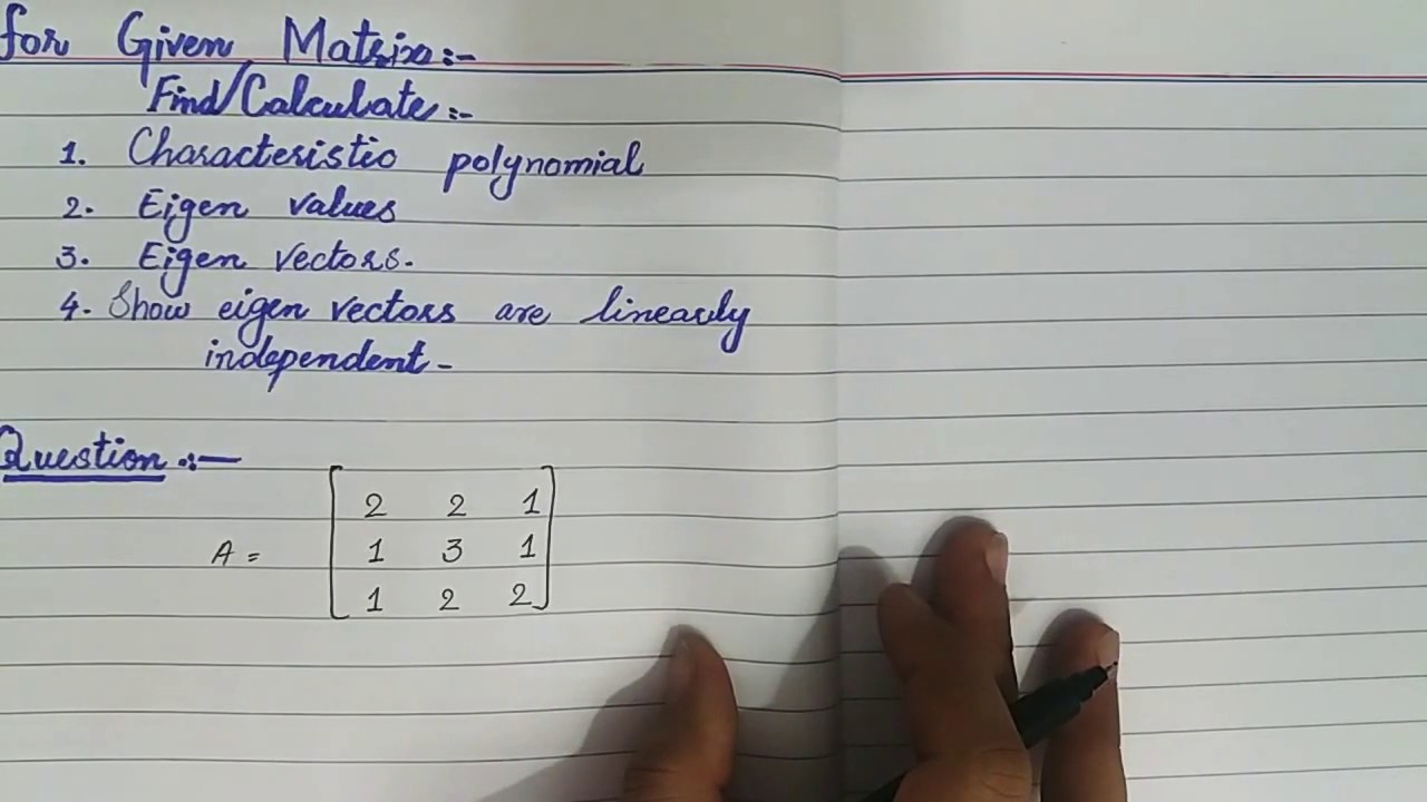 How To Know If Eigenvectors Are Linearly Independent