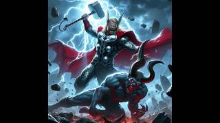 THOR in HELL? 😱 GOD of THUNDER vs. SATAN! ⚡🔥60 Seconds of EPIC Marvel Action #shorts