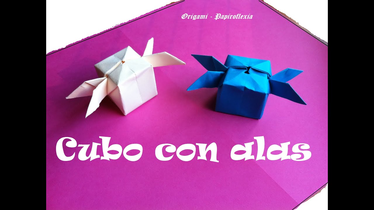 Origami Cubo Con Alas Sin Alas By Luis