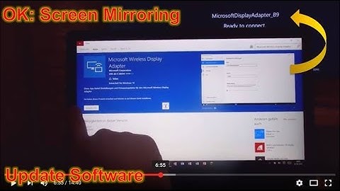 OK: Update+Run Screen Mirroring Wireless Display Adapter, Microsoft App Windows 10 Firmware