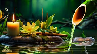 Relaxing Piano Music & Water Sounds, Deep Sleeping Music  Meditation Music,Water Fountain, Bamboo.