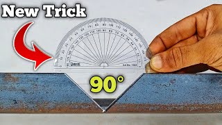 Secret Angle Iron 90° Cutting Trick