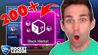 I'M TRADING UP *ALL* OF MY EXOTICS TO BLACK MARKET AFTER YEARS! Rocket League Black Market Trade Ups