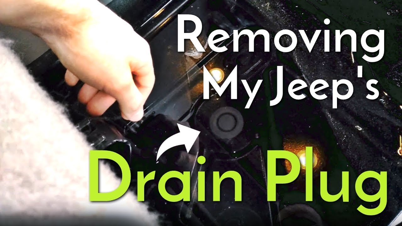 My Jeep Wrangler Is Flooded -- Removing A Drain Plug - YouTube