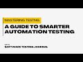 Episode 2: Mastering TestNG: A Guide to Smarter Automation Testing