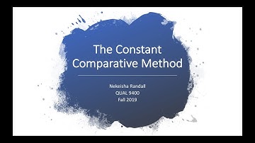 The Constant Comparative Method