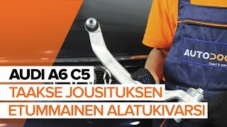 Reaktiotanko vaihto A6 Avant (4B5, C5) - vaihe vaiheelta videokäsikirjat