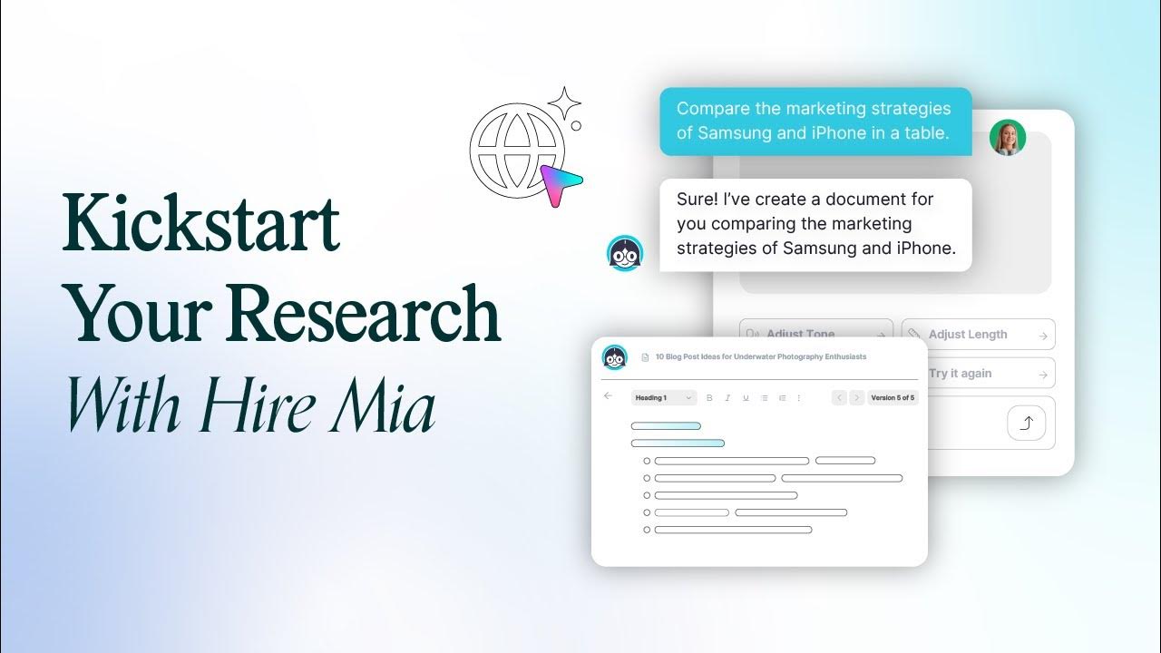 Kick-starting Research With Hire Mia