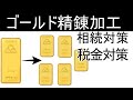 日本マテリアルのゴールド精錬サービスについて。税金や相続で有利？