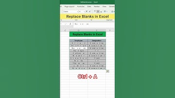 Replace Blanks in Excel | Advanced Excel Formula #excel #exceltutorial #excelformula