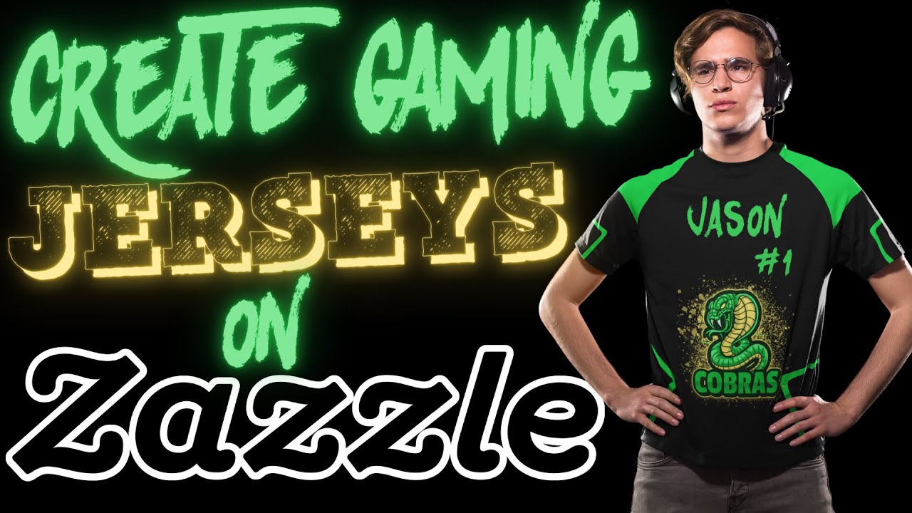 Zazzle Tutorial How To Create Gaming Jerseys YouTube 